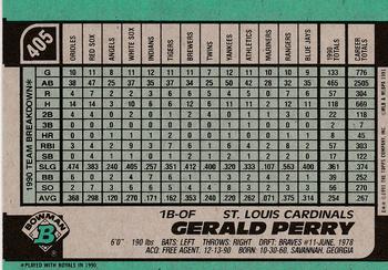 Gerald Perry  baseball card collectible - Main Image 2