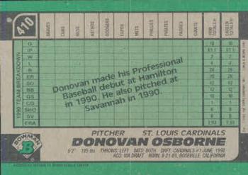 Donovan Osborne  baseball card collectible - Main Image 2