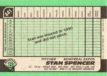 Stan Spencer  baseball card collectible - Main Image 2