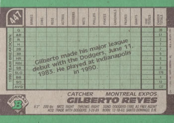 Gilberto Reyes  baseball card collectible - Main Image 2