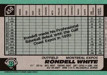 Rondell White  baseball card collectible - Main Image 2