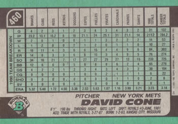 David Cone  baseball card collectible - Main Image 2