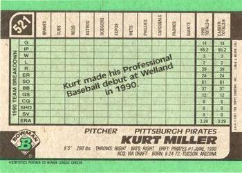 Kurt Miller  baseball card collectible - Main Image 2