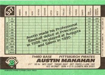 Austin Manahan  baseball card collectible - Main Image 2