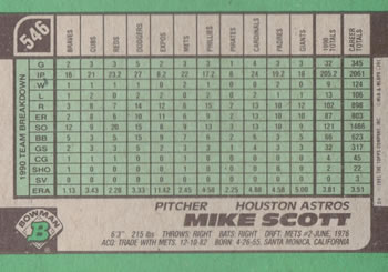 Mike Scott  baseball card collectible - Main Image 2