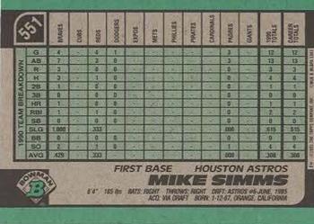 Mike Simms  baseball card collectible - Main Image 2