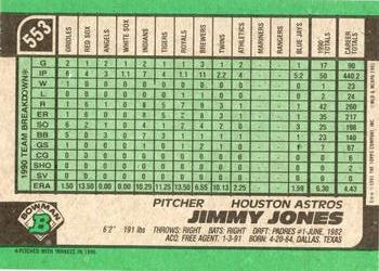 Jimmy Jones  baseball card collectible - Main Image 2