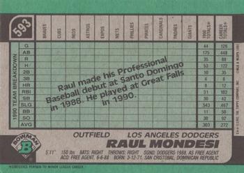 Raul Mondesi  baseball card collectible - Main Image 2