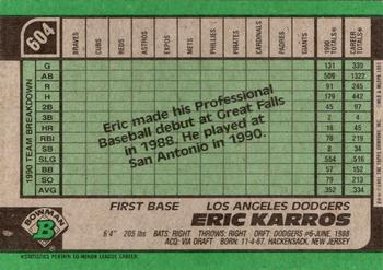 Eric Karros  baseball card collectible - Main Image 2