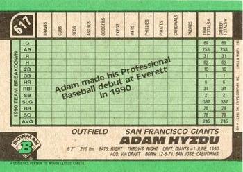 Adam Hyzdu  baseball card collectible - Main Image 2