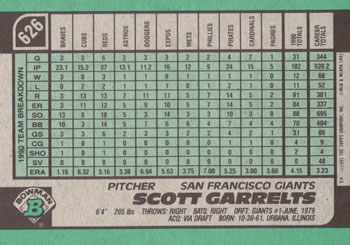 Scott Garrelts  baseball card collectible - Main Image 2