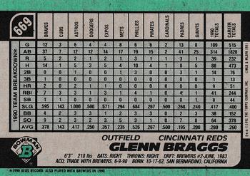 Glenn Braggs  baseball card collectible - Main Image 2