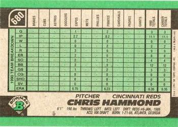 Chris Hammond  baseball card collectible - Main Image 2