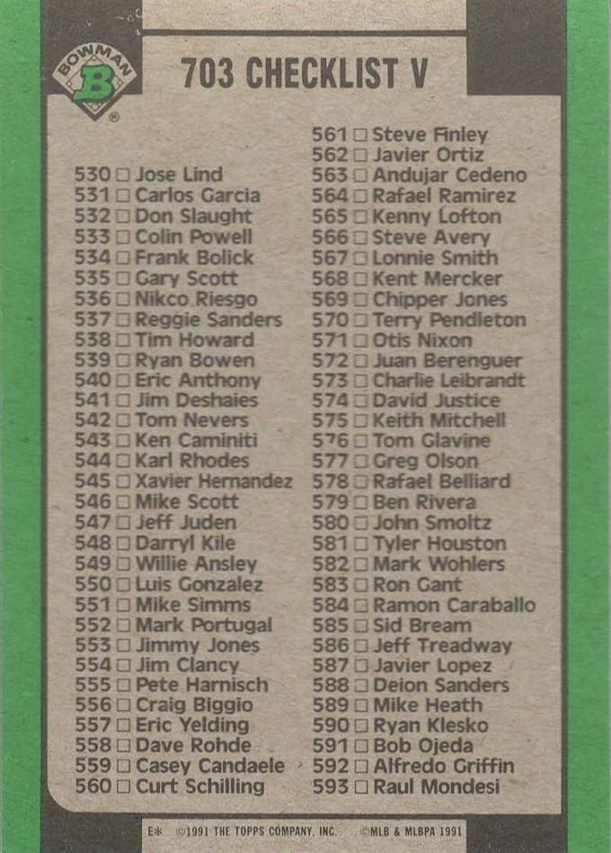 Checklist V: 472-593  baseball card collectible - Main Image 2
