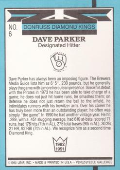 Dave Parker  baseball card collectible - Main Image 2