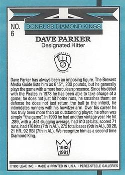 Dave Parker  baseball card collectible - Main Image 2