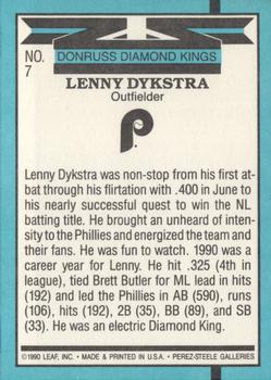 Len Dykstra  baseball card collectible - Main Image 2
