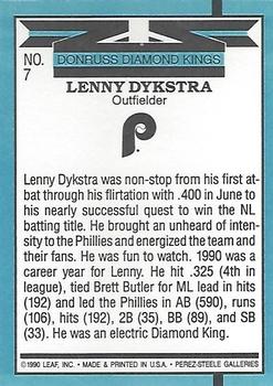 Len Dykstra  baseball card collectible - Main Image 2