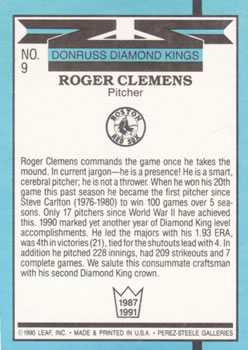 Roger Clemens  baseball card collectible - Main Image 2