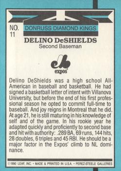 Delino DeShields  baseball card collectible - Main Image 2