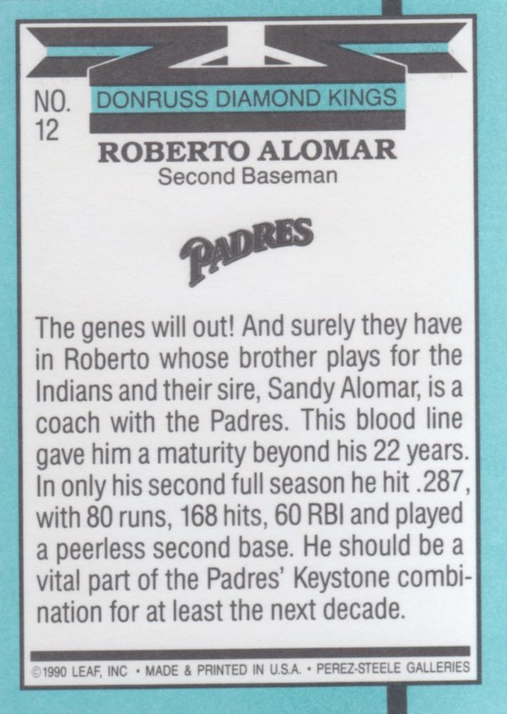 Roberto Alomar  baseball card collectible - Main Image 2