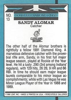 Sandy Alomar  baseball card collectible - Main Image 2