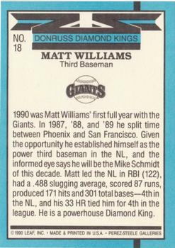 Matt Williams  baseball card collectible - Main Image 2