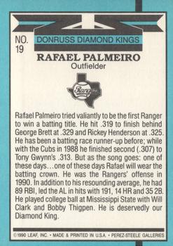 Rafael Palmeiro  baseball card collectible - Main Image 2