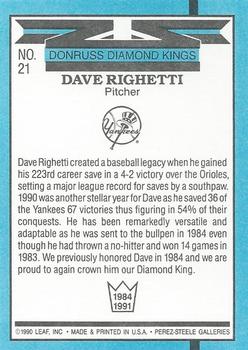 Dave Righetti  baseball card collectible - Main Image 2