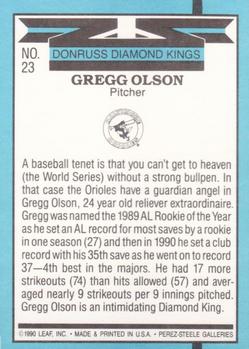 Gregg Olson  baseball card collectible - Main Image 2