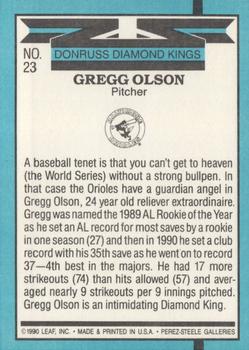 Gregg Olson  baseball card collectible - Main Image 2
