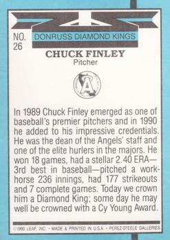 Chuck Finley  baseball card collectible - Main Image 2