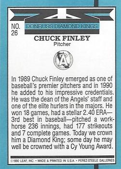 Chuck Finley  baseball card collectible - Main Image 2