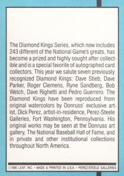 Diamond Kings Checklist 1-27  baseball card collectible - Main Image 2