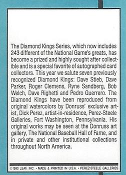 Diamond Kings Checklist 1-27  baseball card collectible - Main Image 2