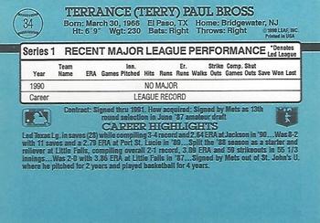 Terry Bross  baseball card collectible - Main Image 2