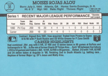 Moises Alou  baseball card collectible - Main Image 2