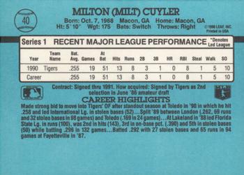 Milt Cuyler  baseball card collectible - Main Image 2
