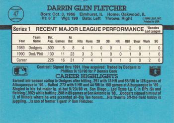 Darrin Fletcher  baseball card collectible - Main Image 2