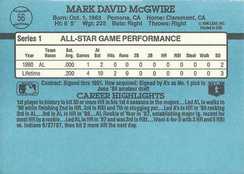 Mark McGwire  baseball card collectible - Main Image 2