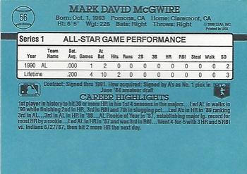 Mark McGwire  baseball card collectible - Main Image 2