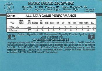 Mark McGwire  baseball card collectible - Main Image 2