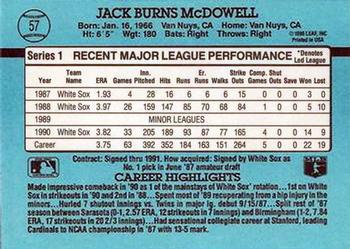 Jack McDowell  baseball card collectible - Main Image 2