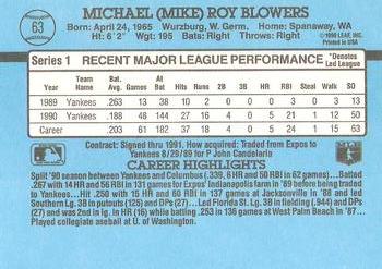 Mike Blowers  baseball card collectible - Main Image 2