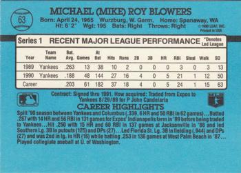 Mike Blowers  baseball card collectible - Main Image 2