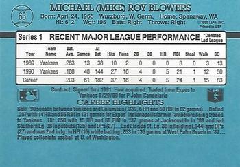Mike Blowers  baseball card collectible - Main Image 2