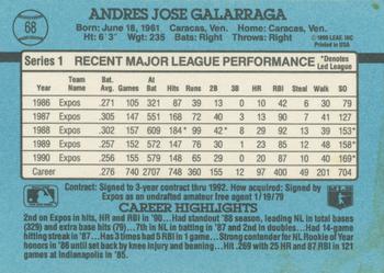 Andres Galarraga  baseball card collectible - Main Image 2
