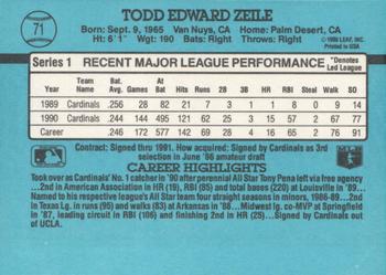 Todd Zeile  baseball card collectible - Main Image 2