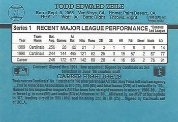 Todd Zeile  baseball card collectible - Main Image 2
