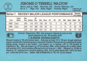 Jerome Walton  baseball card collectible - Main Image 2